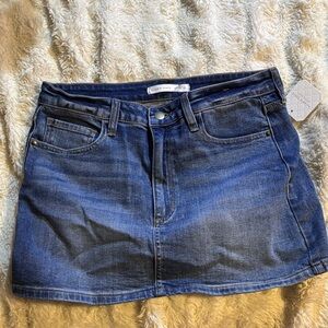 Altar'd State Blue Denim Mini Skirt